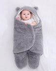 Cozy Baby Blanket for Newborns Soft Breathable Warm with Bear Ears 5