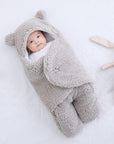 Cozy Baby Blanket for Newborns Soft Breathable Warm with Bear Ears 4