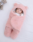 Cozy Baby Blanket for Newborns Soft Breathable Warm with Bear Ears 9