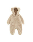 Soft Fleece Romper for Babies Cute Warm Breathable 4