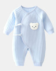 Soft Baby Romper for Newborns Spring Autumn Cute Bear Design 1