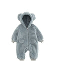 Soft Fleece Romper for Babies Cute Warm Breathable 2