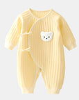Soft Baby Romper for Newborns Spring Autumn Cute Bear Design 2