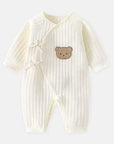 Soft Baby Romper for Newborns Spring Autumn Cute Bear Design 5