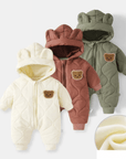 Cozy Baby Overall for Unisex Thickly Padded Winter Bear Design 5
