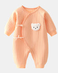Soft Baby Romper for Newborns Spring Autumn Cute Bear Design 6