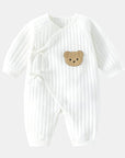 Soft Baby Romper for Newborns Spring Autumn Cute Bear Design 3