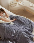 Cozy Fleece Blanket for Home Warm Breathable Winter 5