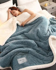 Luxurious Fleece Blanket for Unisex Warm Soft Polyester Winter Cozy 8