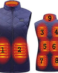 Elegant Heated Vest for Women flexible breathable autumn winter USB rechargeable 4