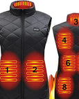 Elegant Heated Vest for Women flexible breathable autumn winter USB rechargeable 3