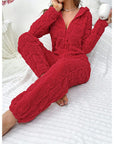 Cozy Fleece Jumpsuit for Women Warm Soft Comfortable Home 4
