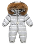 Warm Winter Overall for Kids waterproof with Hood elastic Waist 4