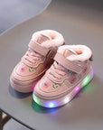Vibrant LED Sneakers for Kids Comfortable Breathable Autumn Velcro 2
