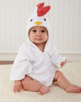 Soft Hooded Bathrobe for Kids Cotton Cute Animal Design 4