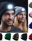 Warm LED Beanie for Unisex Rechargeable Outdoor Winter 2