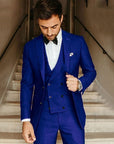 Primadon Anzüge Blau / S Matteo | Eleganter Slim Fit Anzug für Herren Hochzeit