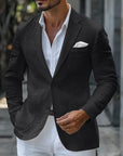 Primadon Anzüge & Blazer Schwarz / S Leon | Eleganter Leinenblazer für Herren Sommer