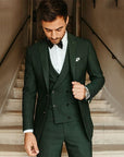 Primadon Anzüge Grün / S Matteo | Eleganter Slim Fit Anzug für Herren Hochzeit