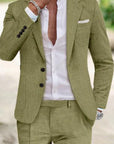 Primadon Anzüge Hellgrün / S Declan | Eleganter Slim-Fit Anzug für Herren Hochzeit