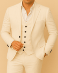 Primadon Anzüge Weiß / XS Matteo | Eleganter Anzug für Herren Hochzeit ganzjährig