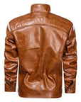 Primadon Bikerjacken Matteo | Robuste Bikerjacke für Herren Schwarz-Braun
