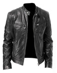 Primadon Bikerjacken Schwarz / S Leon | Elegante Bikerjacke für Herren Premium Leder
