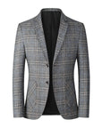 Primadon Blazer Grau / M Leon | Eleganter Slim Fit Blazer für Herren Events