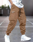 Primadon Cargo-Hosen Khaki / S Tim | Lässige Cargohose für Herren aus Baumwolle Sommer