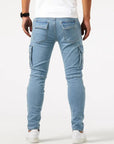 Primadon Cargo-Hosen Pablo | Lässige Cargo-Hose für Herren Slim Fit Denim