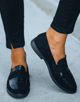 Primadon Damen Abend Schuhe Sola | elegante Loafers für Damen abends