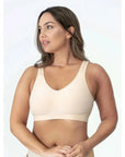 Primadon Damen-BHs Beige / S Jasmin atmungsaktiver BH für Damen ohne Bügel
