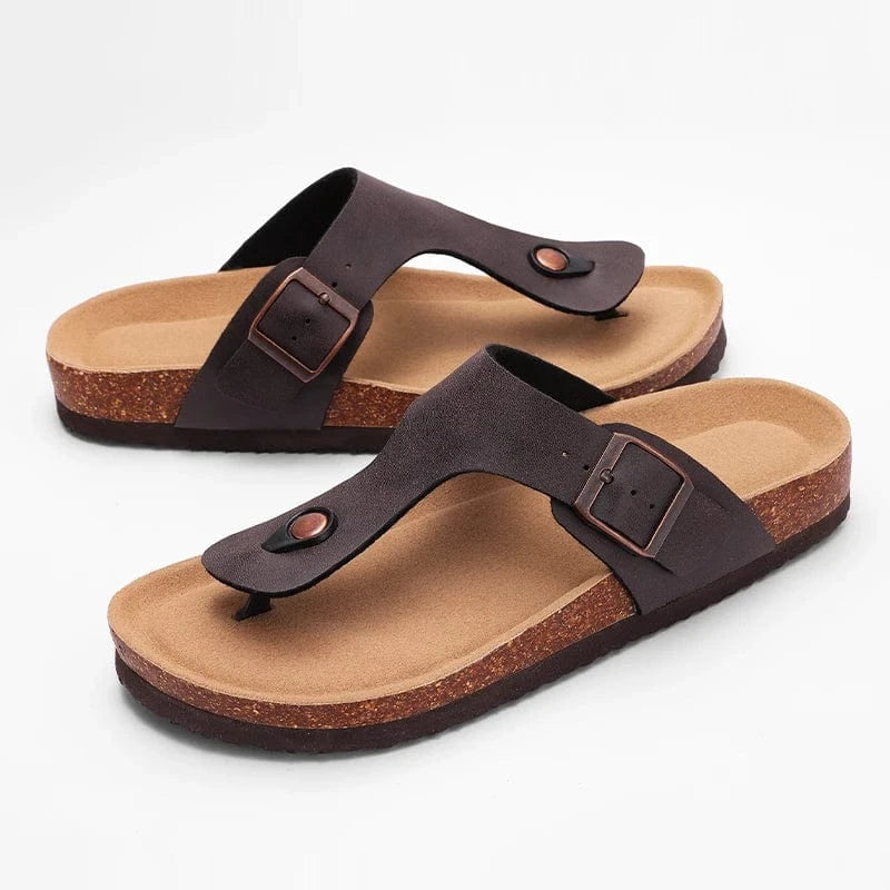 Primadon Damen Sandalen Dunkelbraun / 36 Jana bequeme Damen Sandalen für Sommer rutschfest