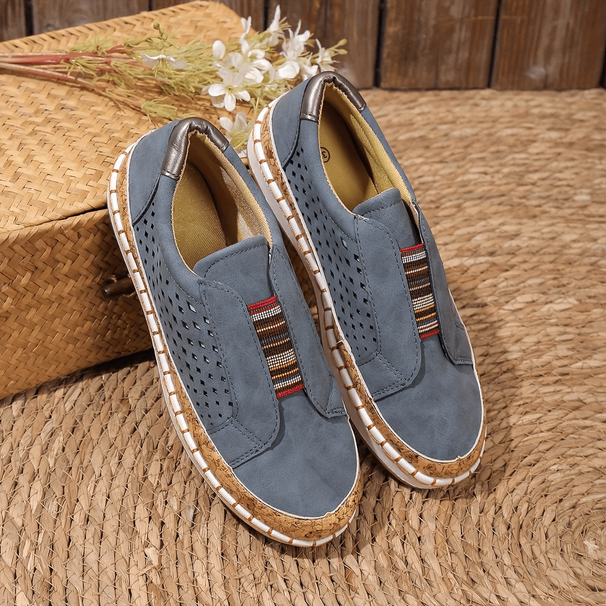 Primadon Damen Schuhe Blau / 35 Sola | orthopädische Schlupfschuhe für Damen atmungsaktiv