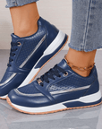 Primadon Damen Wanderschuhe Blau / 36 Lina | atmungsaktive Walkingschuhe für Damen bequem