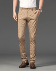 Primadon Damenhosen Khaki / 30 Carl | Elegante Stoffhose für Herren leicht atmungsaktiv