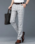 Primadon Damenhosen Simon | Elegante Karohose für Herren Slim Fit