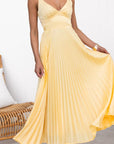 Primadon Damenkleider GELB / S Daphne | elegantes Maxikleid für Damen tailliert