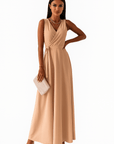 Primadon Damenkleider Khaki / S Delphine schmeichelhaftes Wickelkleid für Damen Baumwolle