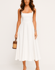Primadon Damenkleider Weiß / S Lucia trägerloses Midikleid für Damen
