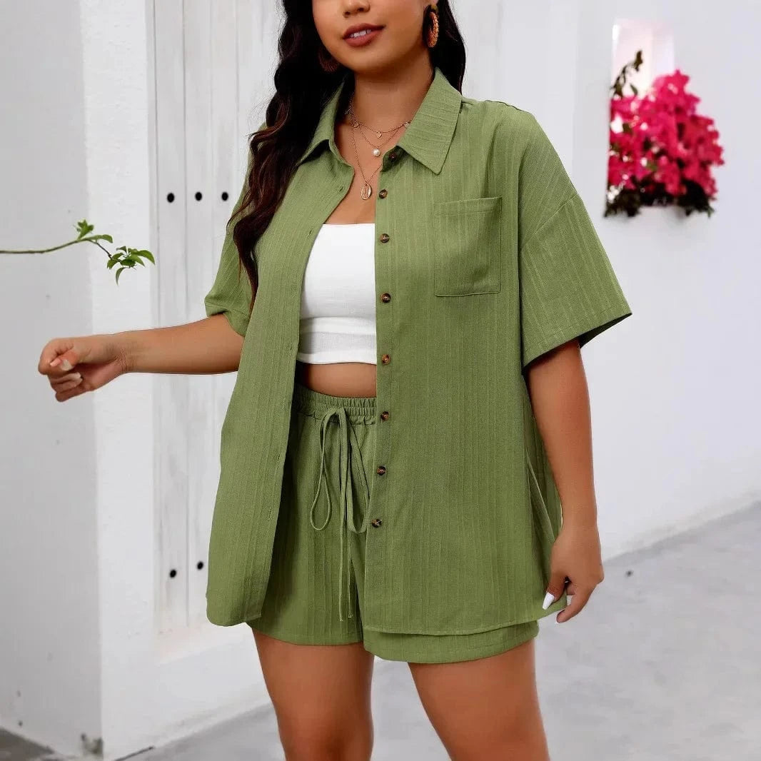 Primadon Damenmode in Übergrößen Mia | lässiges Set für Damen Sommer locker