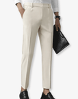 Primadon Herren Anzughosen Beige / XS Augusto bequeme Stretchhose für Herren regular fit