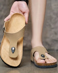 Primadon Herren Flip-Flops Tom | lässige Flip Flops für Herren Kork