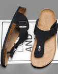 Primadon Herren Flip-Flops Tom | lässige Flip Flops für Herren Kork