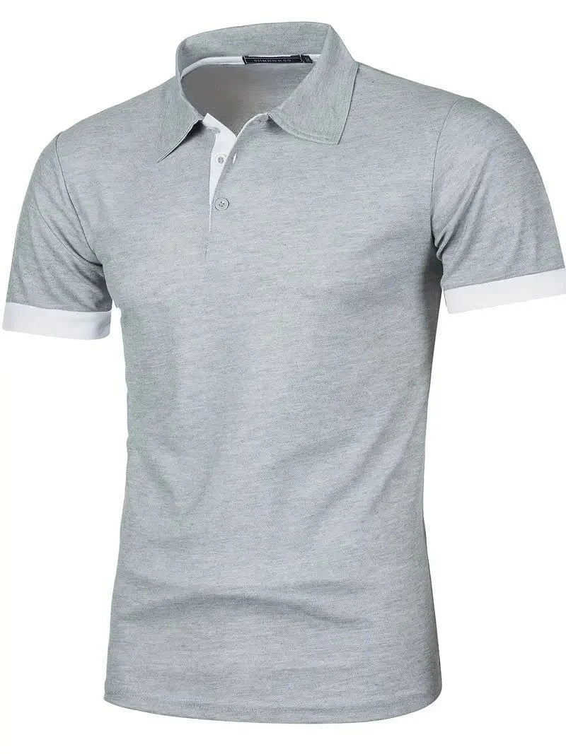 Primadon Herren Poloshirts Grau / S Luan atmungsaktives Polohemd für Herren regular fit