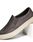 Primadon Herren Schuhe Grau / 38 Nico eleganter Lederslipper für Herren bequem