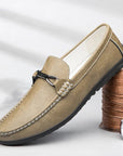 Primadon Herren Schuhe Khaki / 38.5 Paul | Elegante Treter für Herren Leder