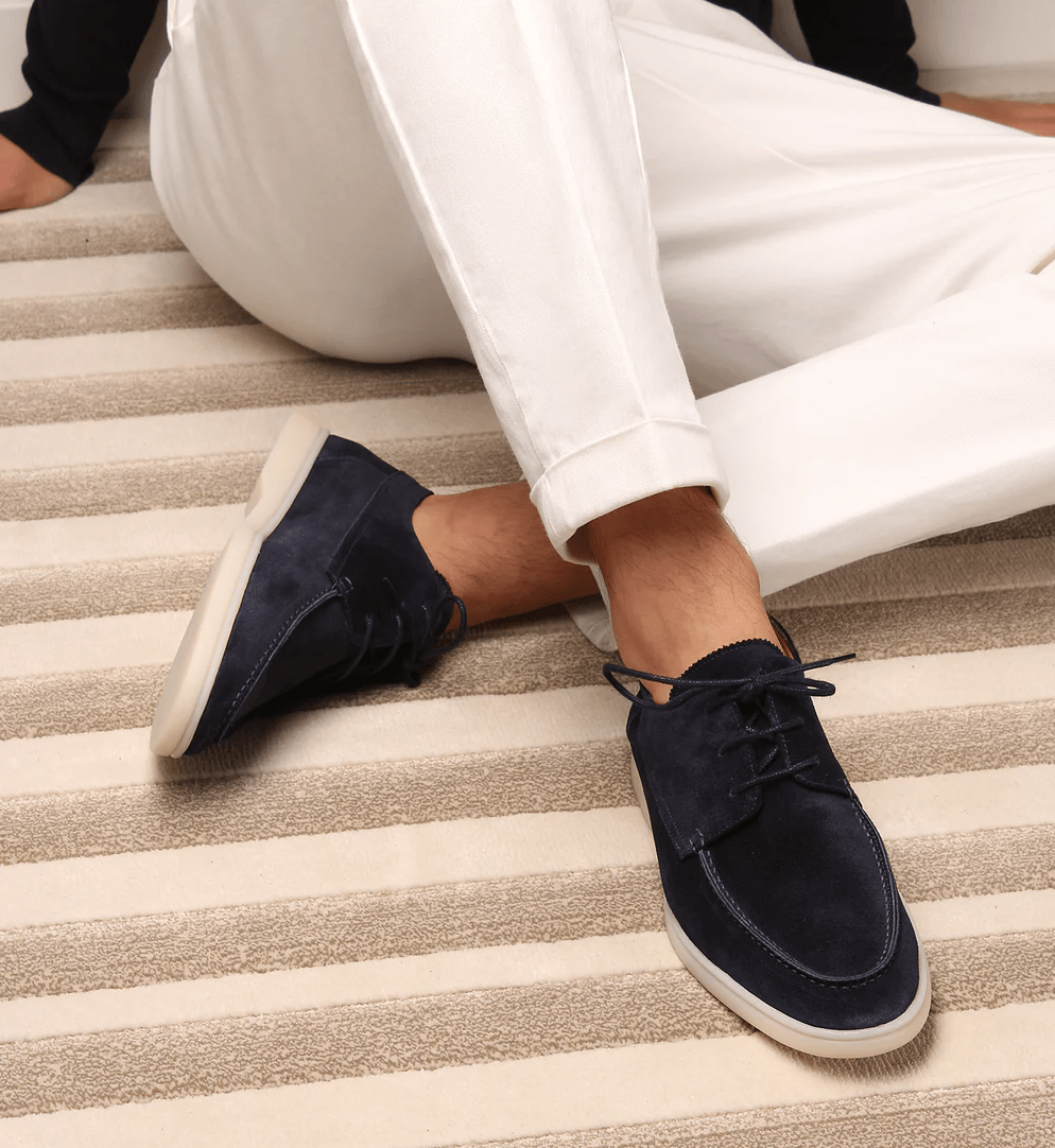 Primadon Herren Schuhe Marineblau / 38 Marcello | Elegante Leder Loafer für Herren Braun Komfortabel