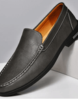 Primadon Herren Slipper Tarek klassische Lederloafer für Herren bequem