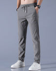 Primadon Herren Sportbekleidung Dunkelgrau / M Leon | atmungsaktive Jogginghose für Herren slim tapered